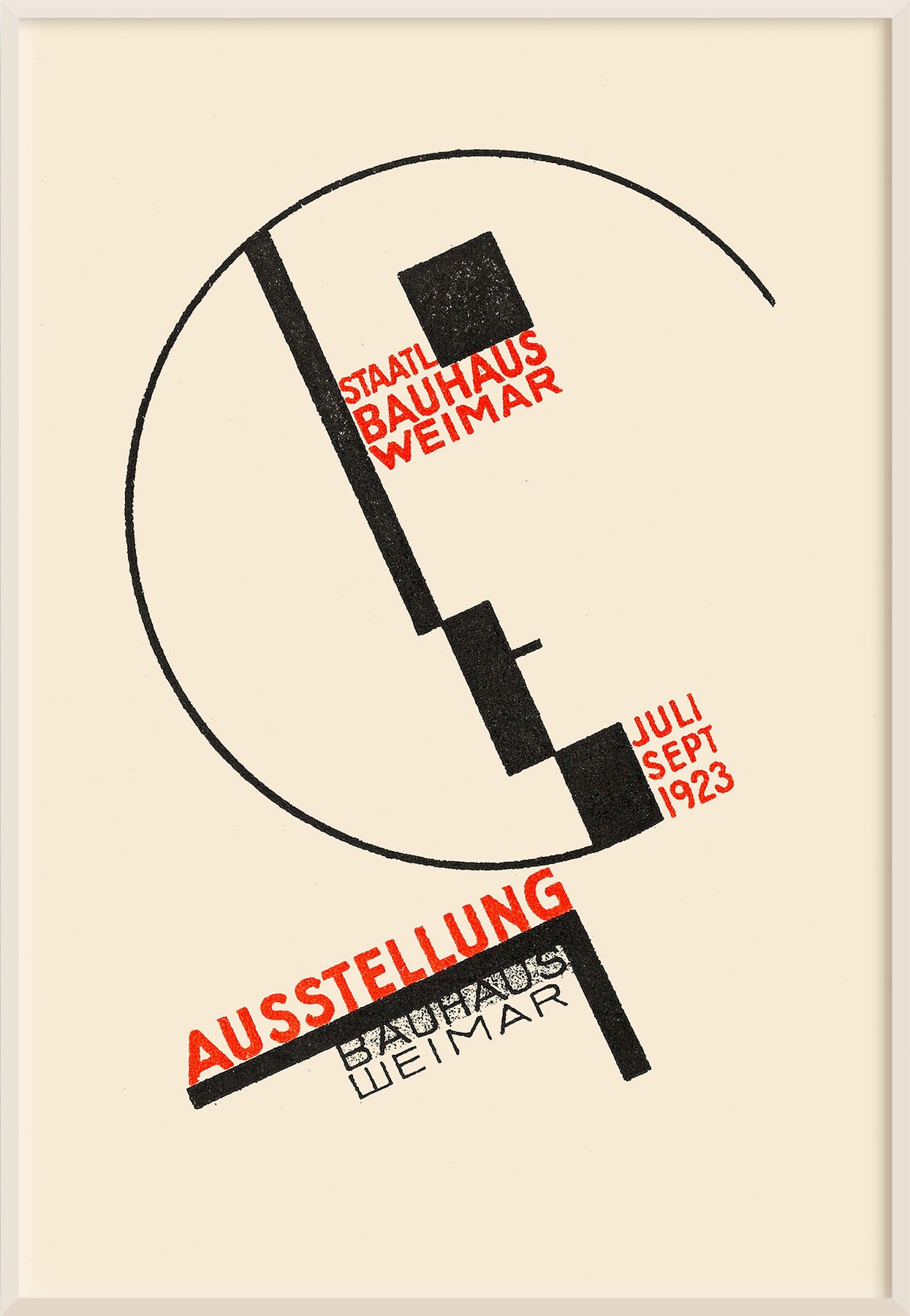 godtgørelse skrå Meddele Bauhaus Poster Dörte Helm 1923 - design cartel