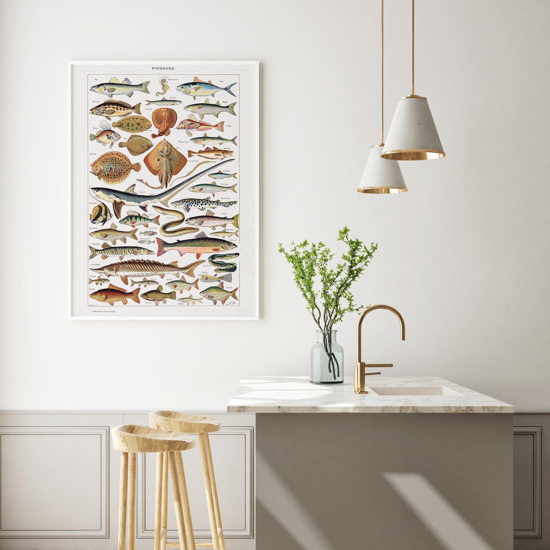 Kitchen Fish Poster Die Fische Poster für die Küche - design cartel